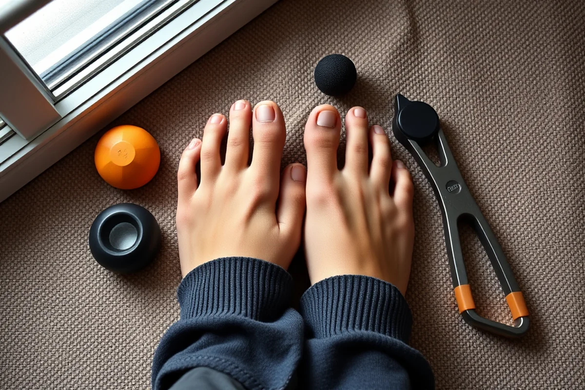 toe yoga exercise — Toe Yoga Exercise (the finished result)